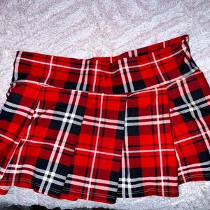 Sexy plaid school girl mini skirt small/medium. Has stretch